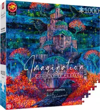 Ilustracja Good Loot Imagination Puzzle: Roch Urbaniak Twierdza Pani Kruków / Raven Queen's Fortress (1000 elementów)